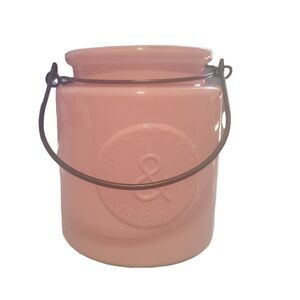 Glass container with handle